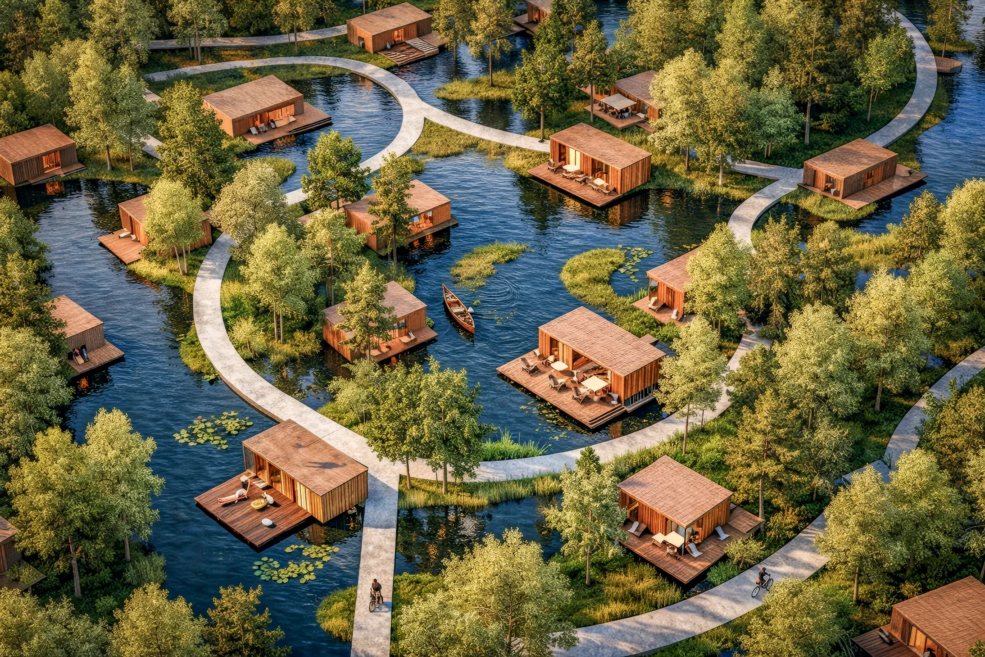How a Lake Can Structure a Resort Masterplan